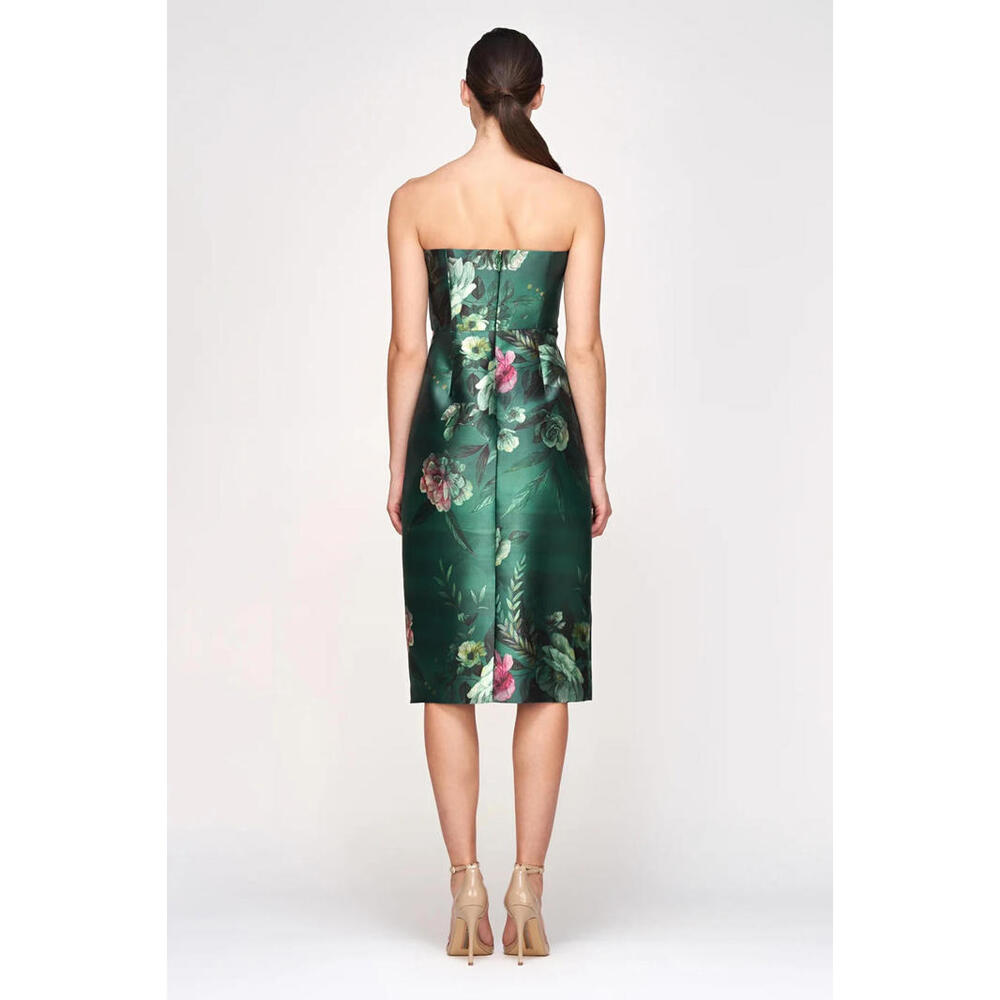NEW, Kay Unger Adeline Midi Dress in Green Sz 16 #MD1434 - Picture 3 of 9